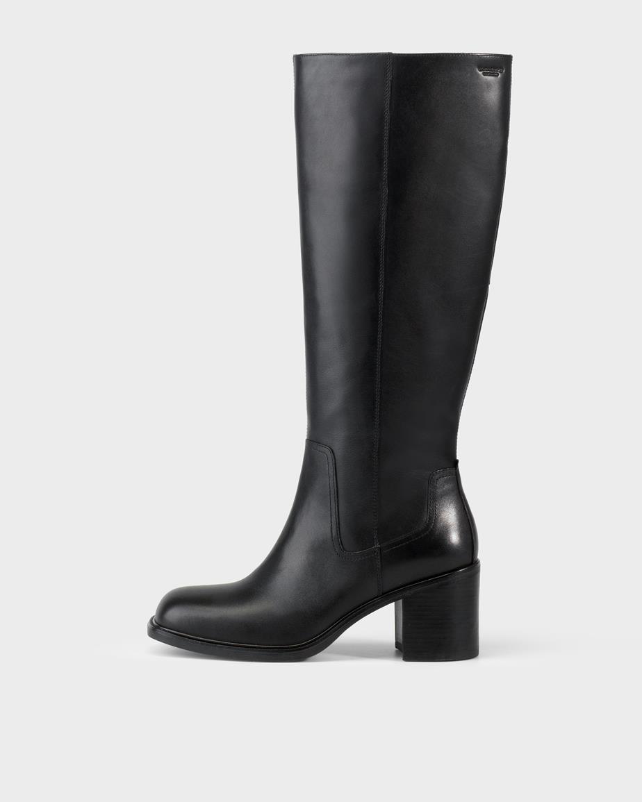 Meryl tall boots Black, Leather