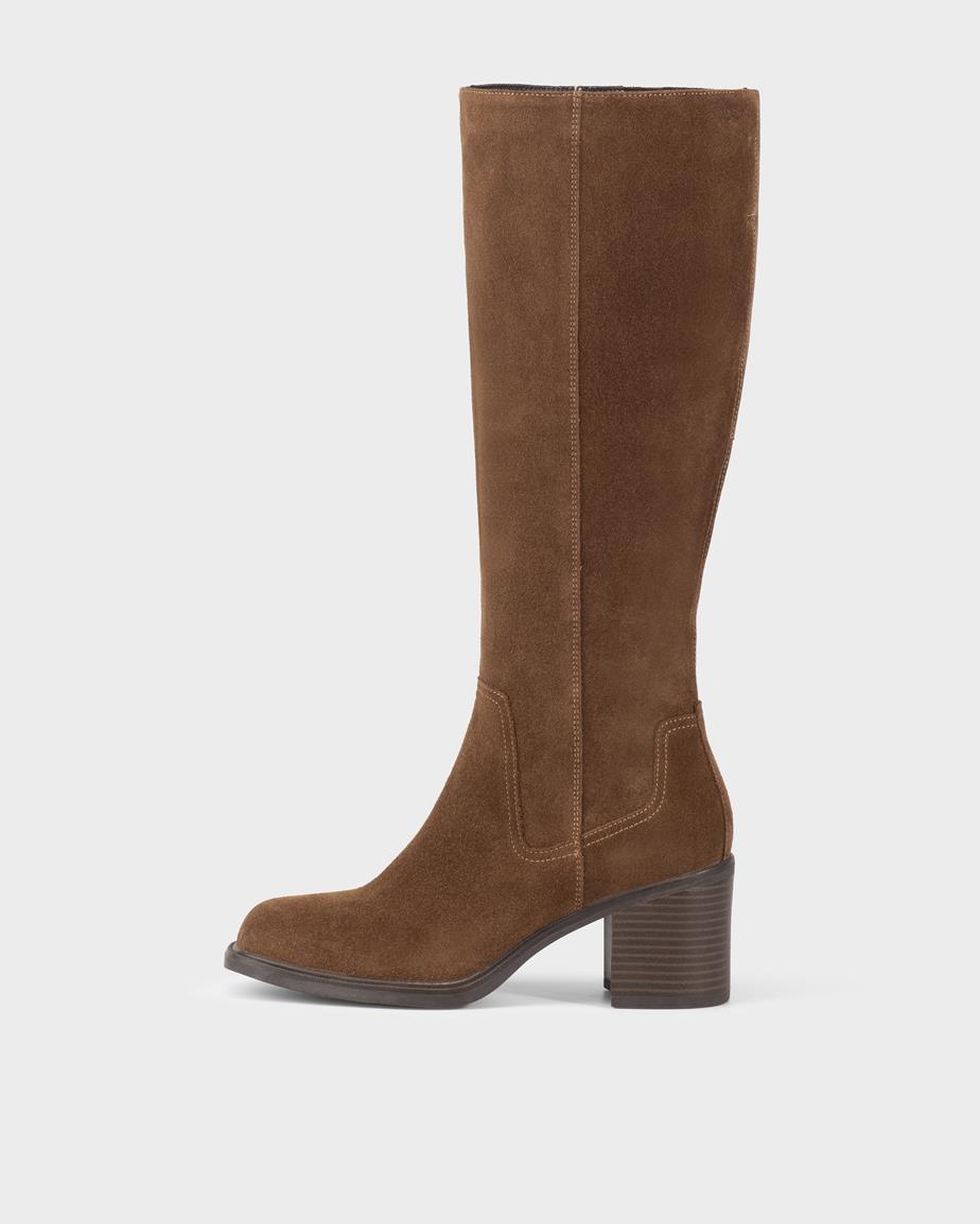 Meryl tall boots Brown, Suede