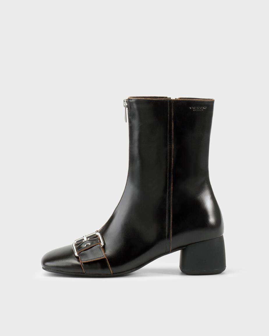 Livia ankel boots Svart, Kontrasterande Kanter