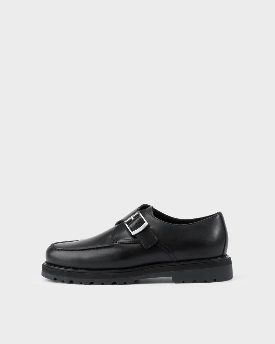 Jay schoenen Zwart, Leer