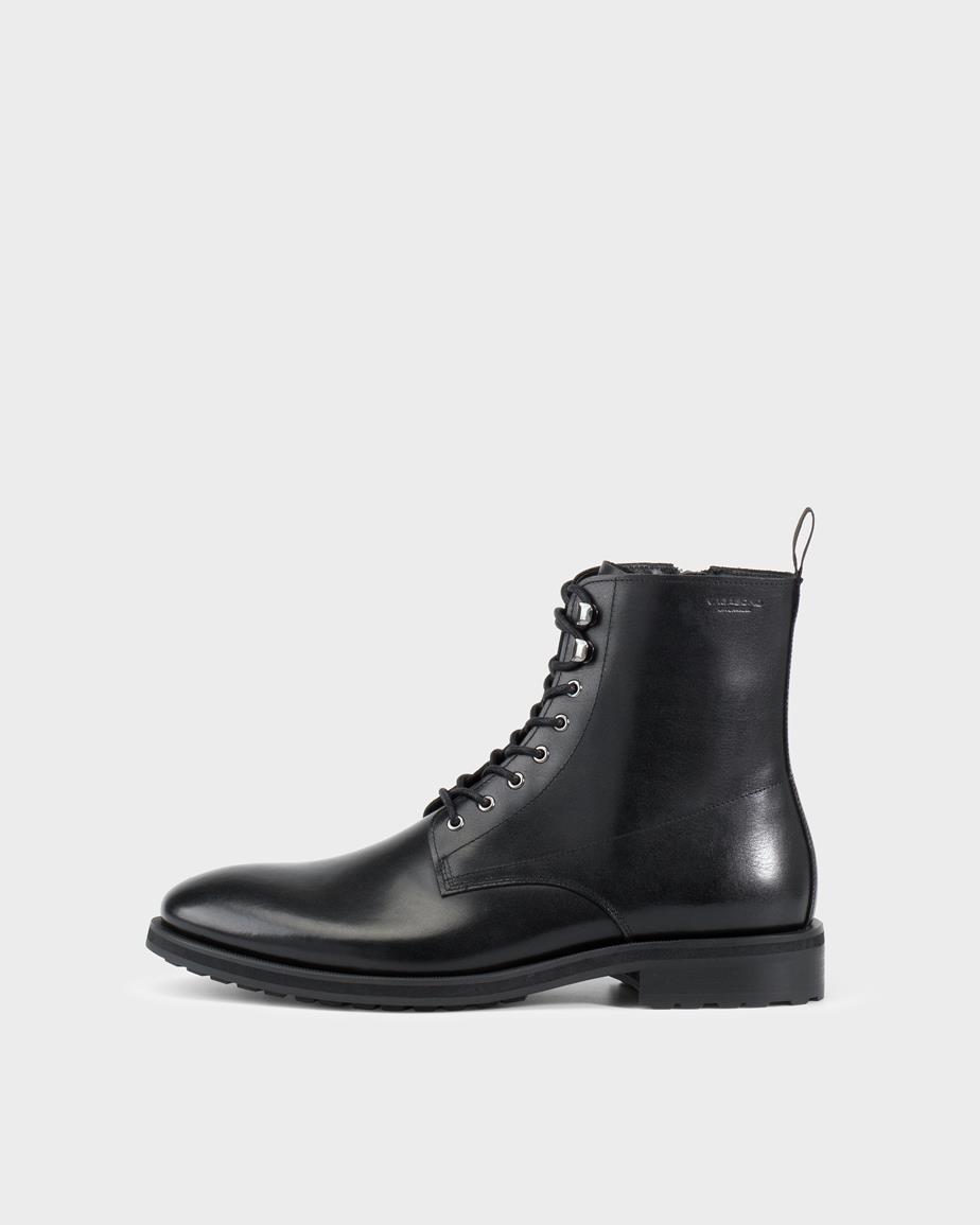 Brian stiefel Schwarzes, Leder