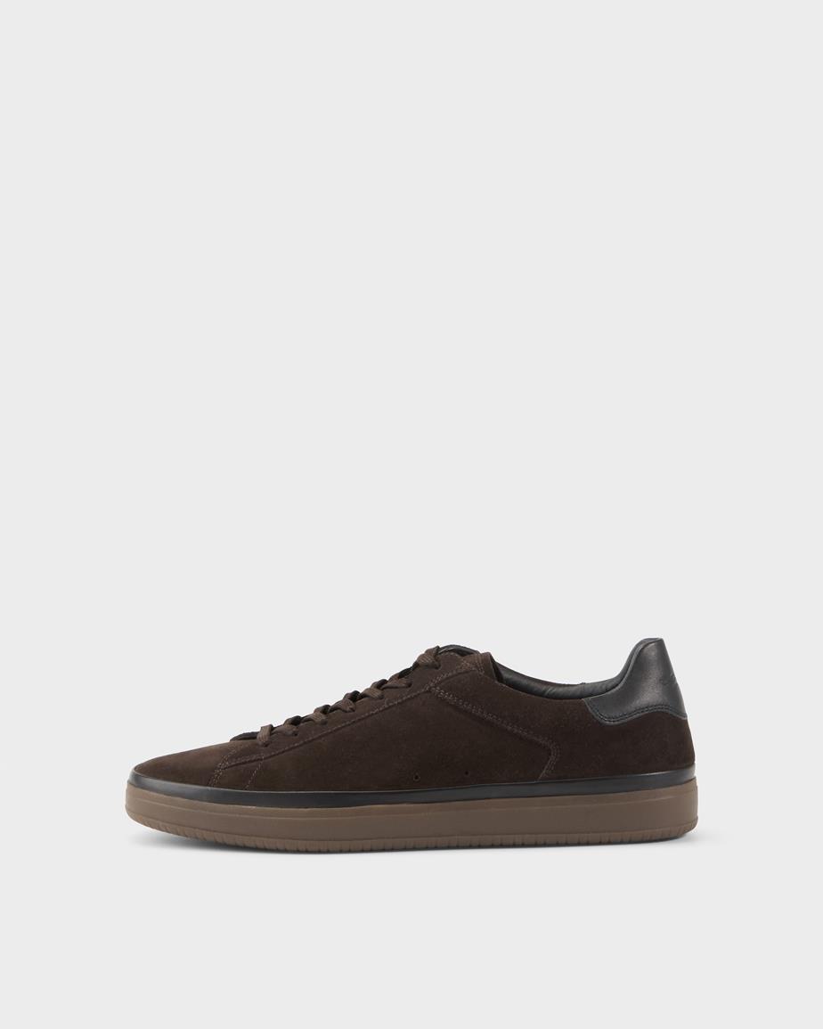 Leo sneaker Dunkelbraunes, Veloursleder