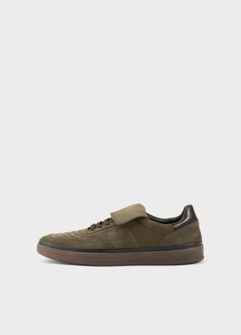 Leo sneakers VERDE SCURO CAMOSCIO