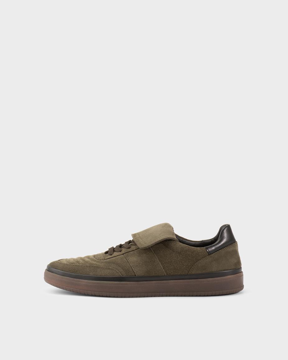 Leo sneakers Donkergroen, Suède