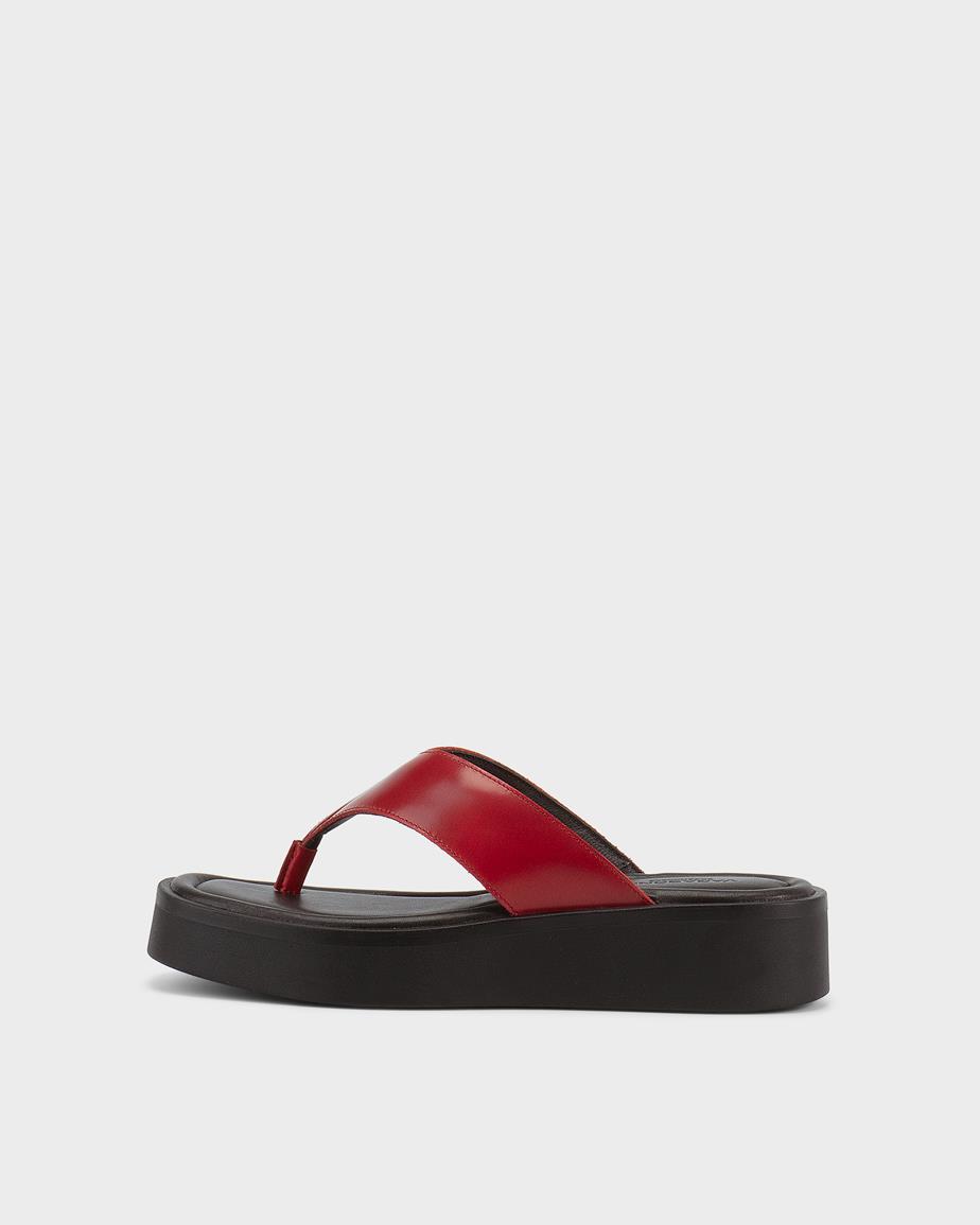 Danya sandaler Rött, Brush-Off Skinn