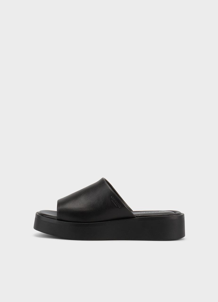 Danya sandały Czarny, Skóra