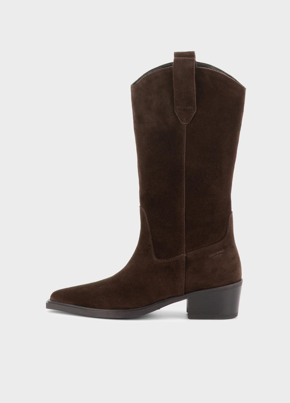 Kelsey boots Dark Brown, Suede