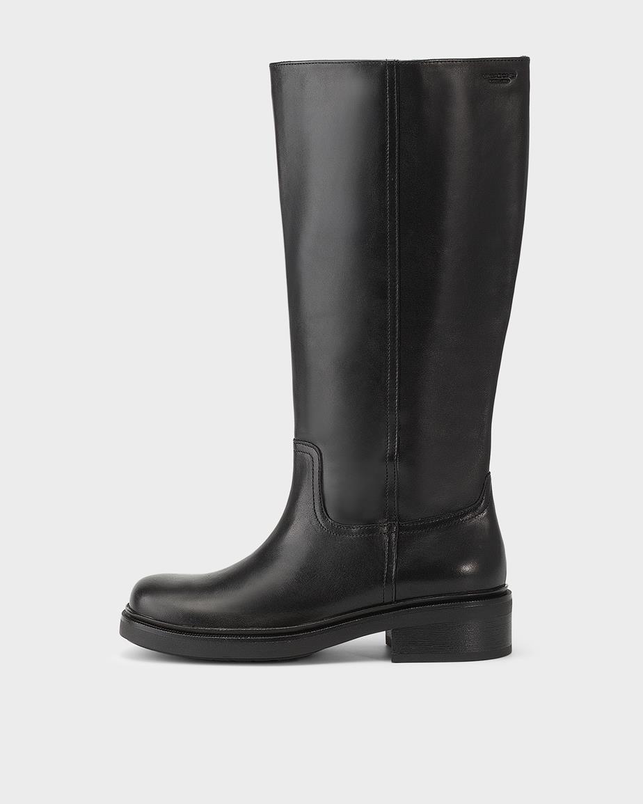 Karlie tall boots Black, Leather