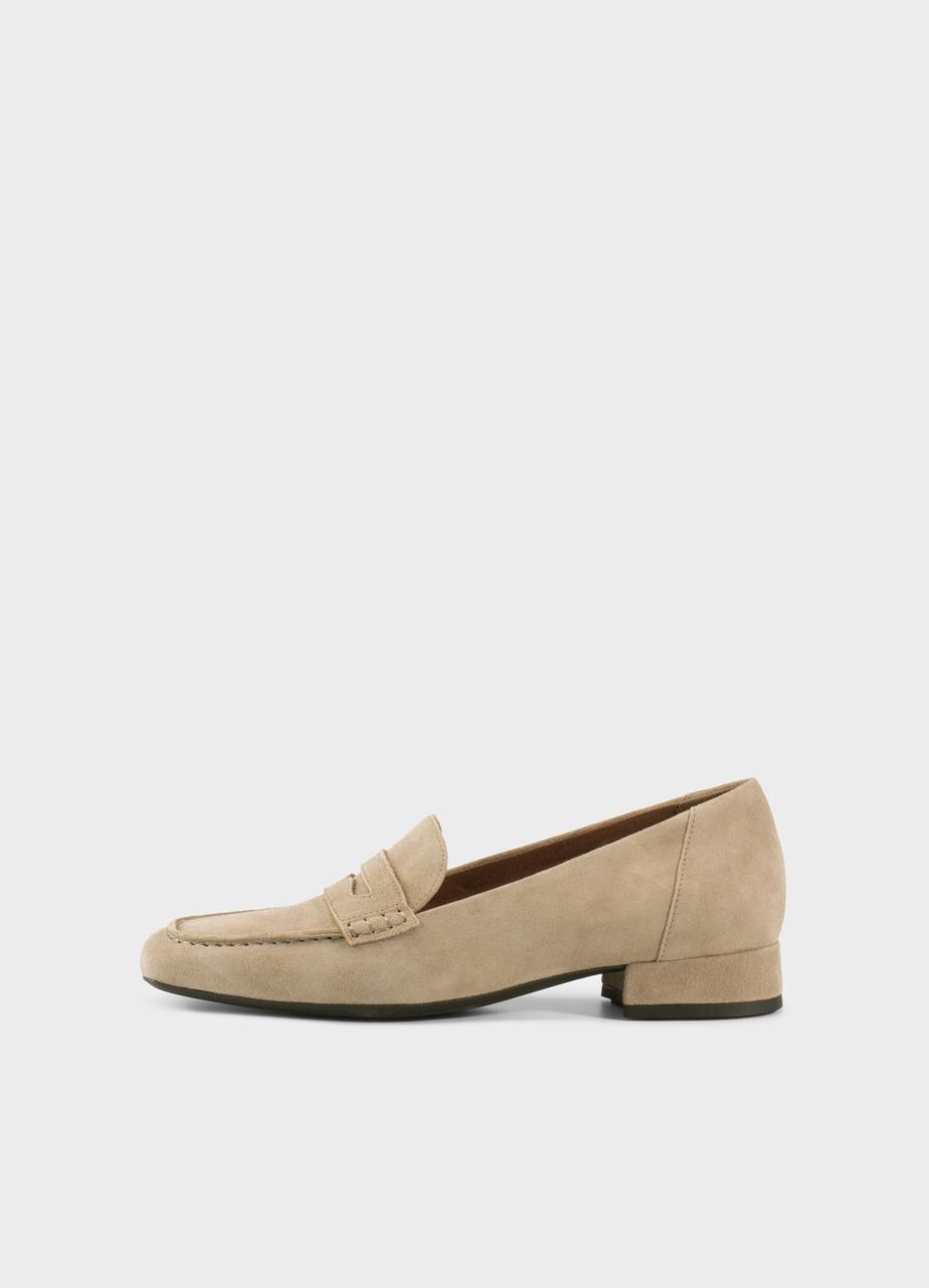 Debbi loafers Beige, Suede