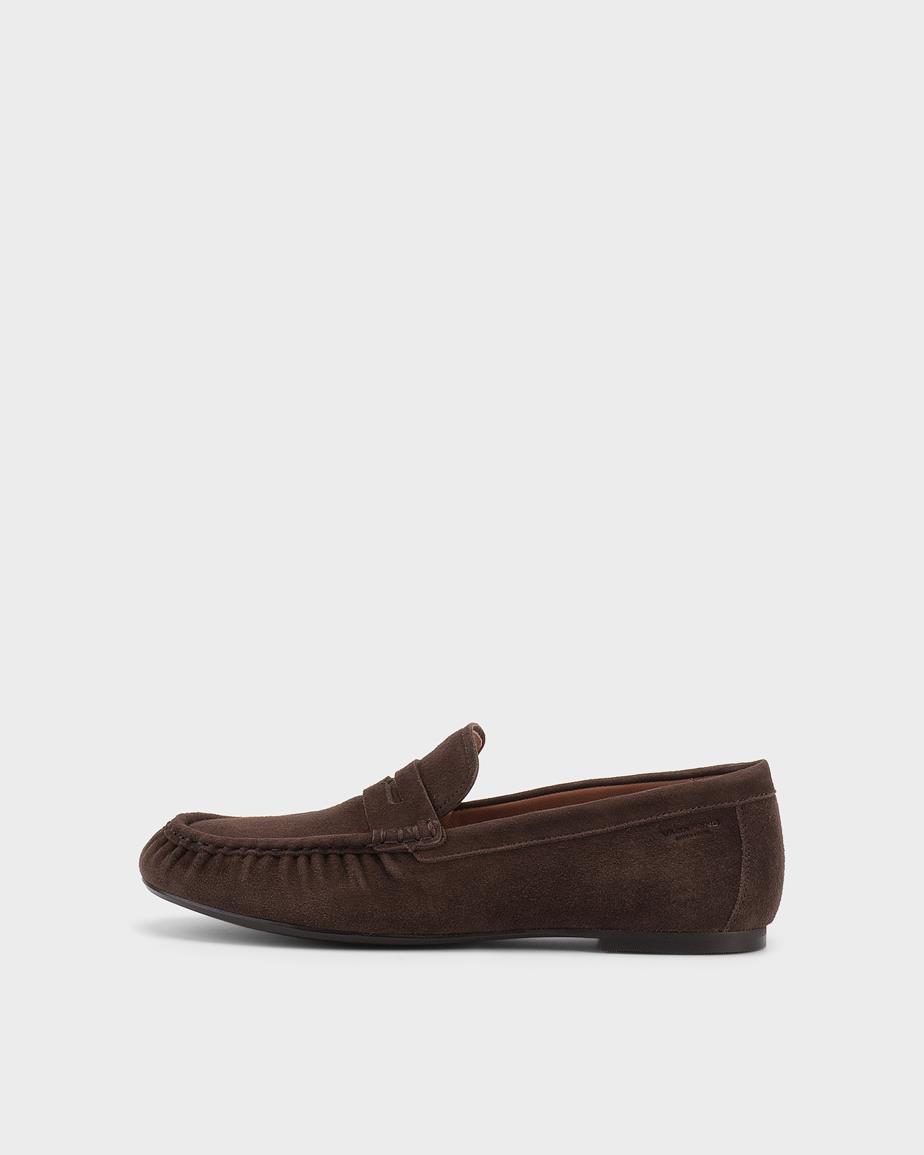 Aleya mocassins Marron, Daim