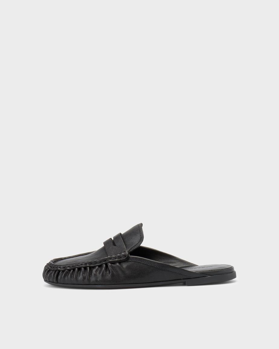 Aleya mules Svart, Skinn