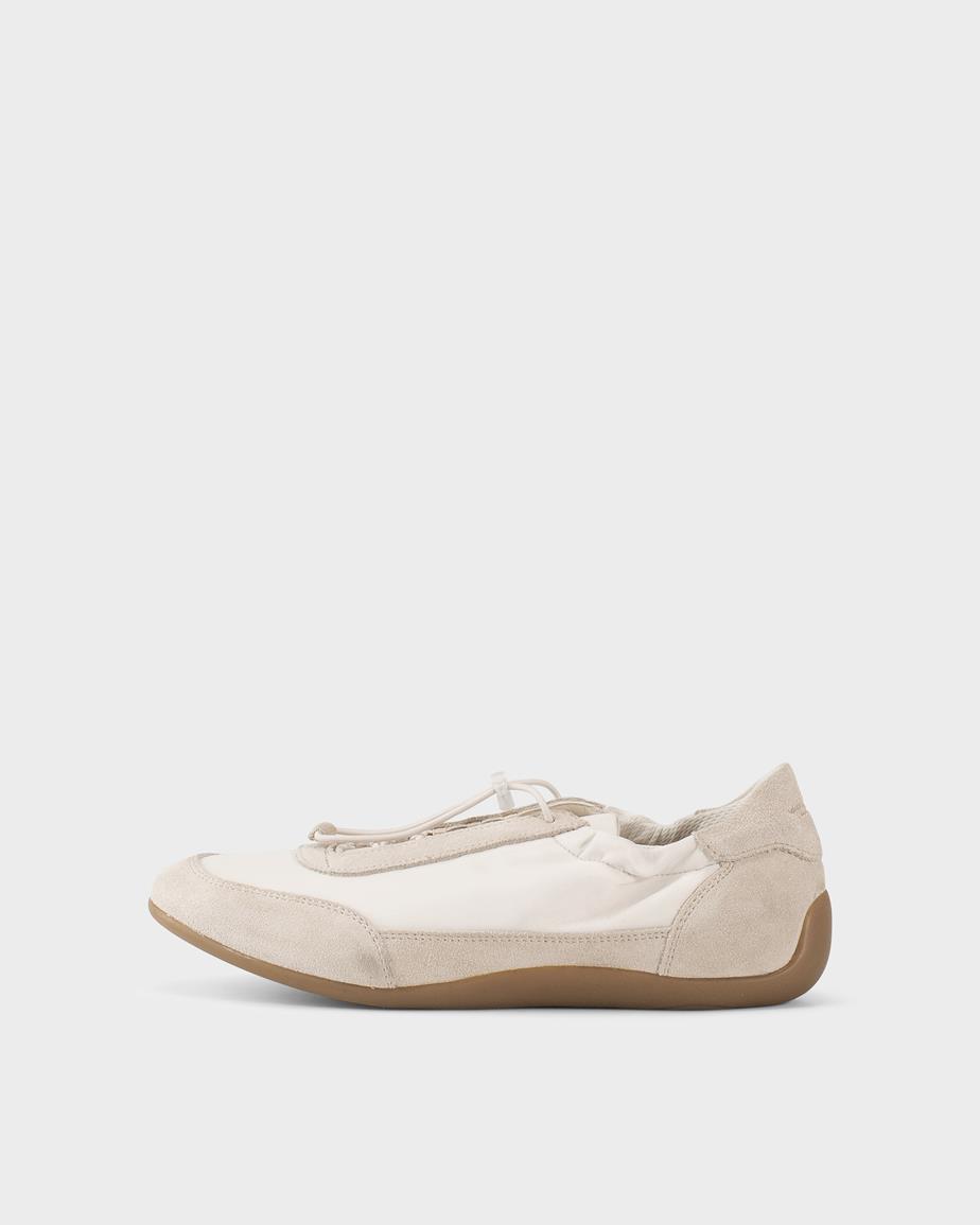 Hollie sneakers Off White, Camoscio/Tessuto
