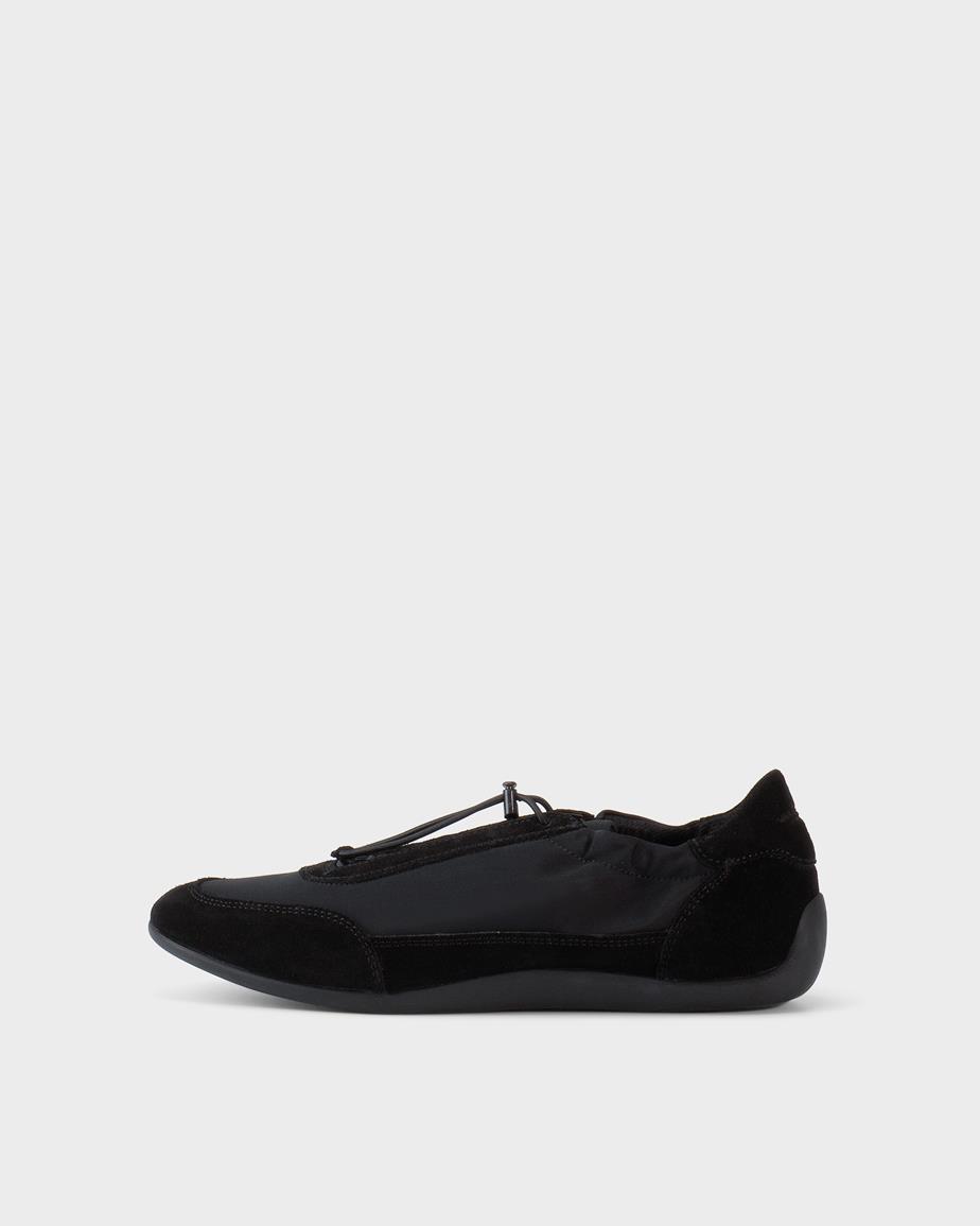 Hollie sneakers Μαύρο, Σουεντ/Υφασμα