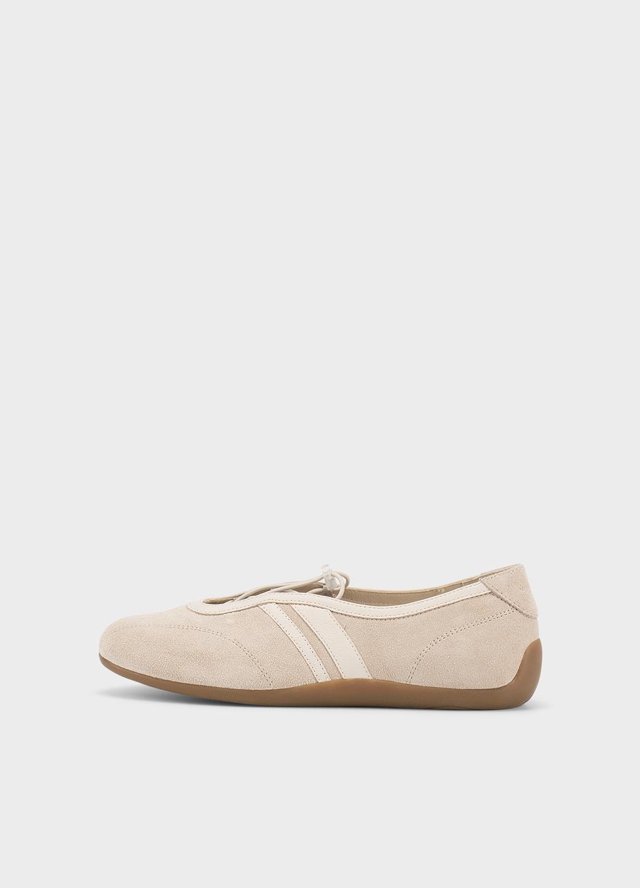 Hollie balerini OFF WHITE PIELE ÎNTOARSA 