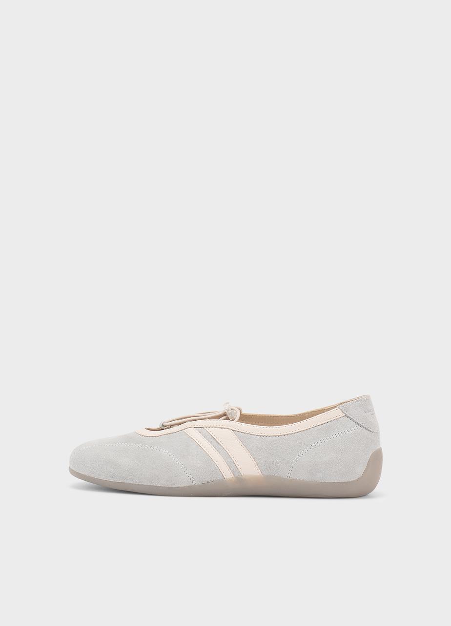 Hollie ballerina's Blauw, Suède