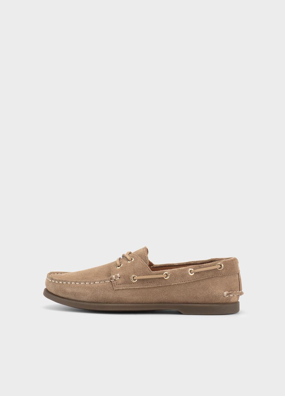 Loui w schuhe Beige, Veloursleder