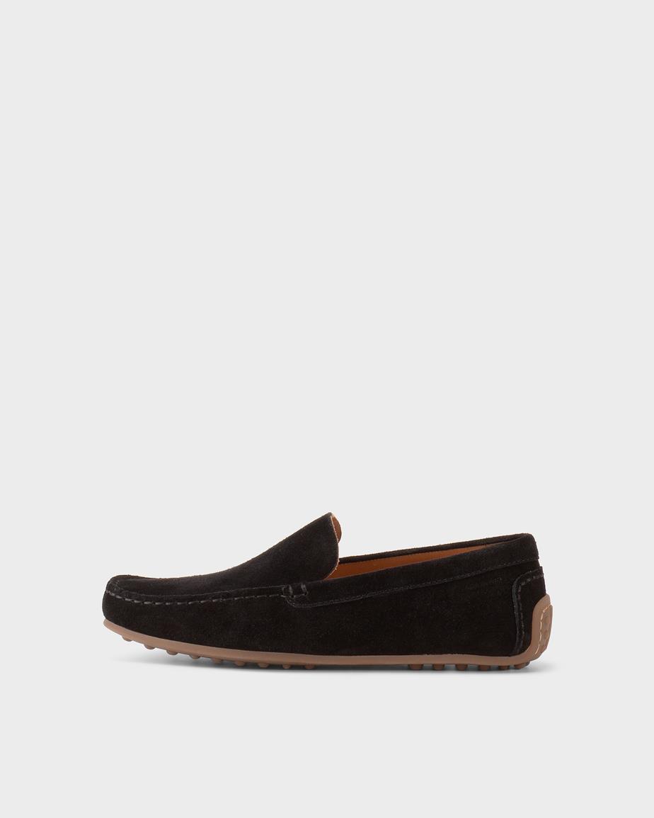Larissa loafers Zwart, Suède