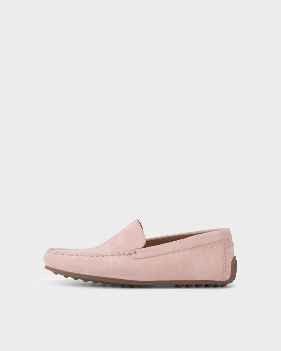 Larissa loafers Lichtroze, Suède