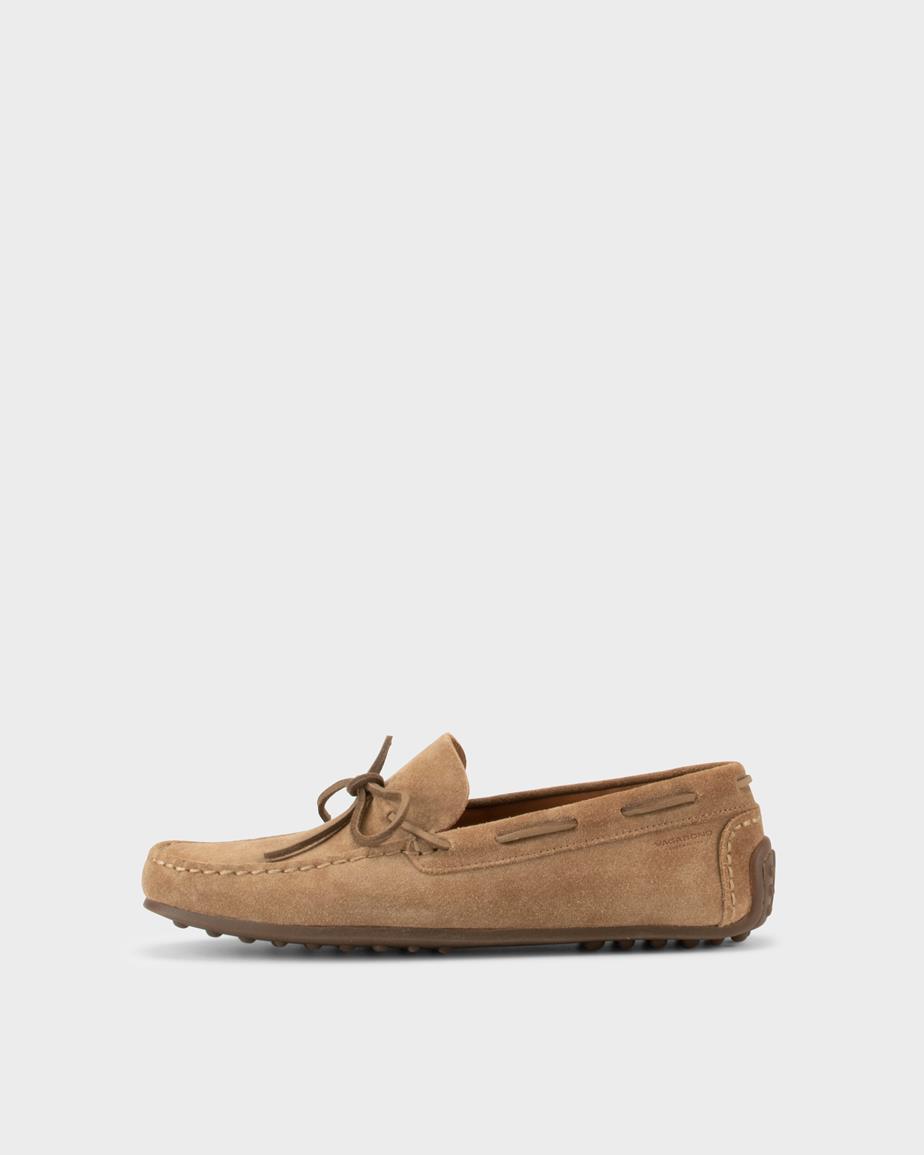 Larissa mocassins Beige, Daim