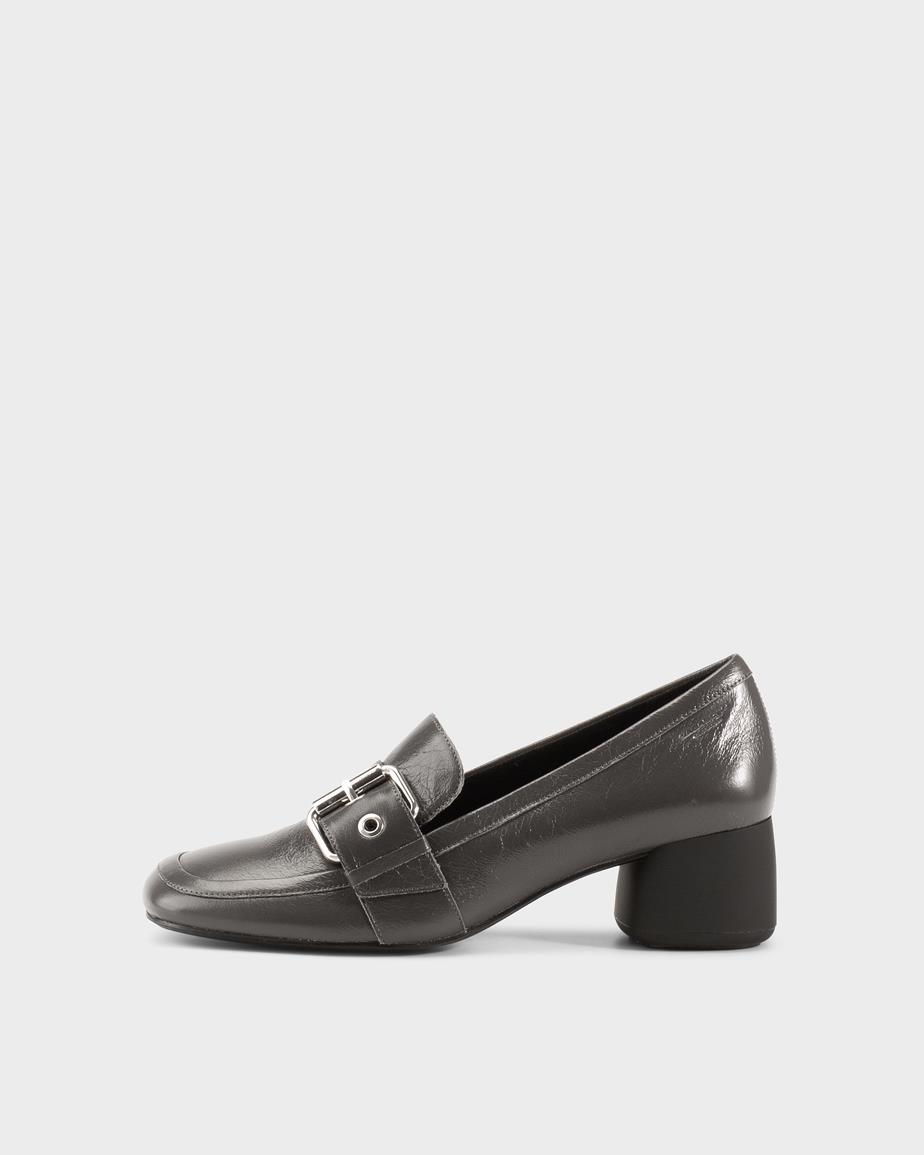 Livia loafer Mørkegrå, Skinn