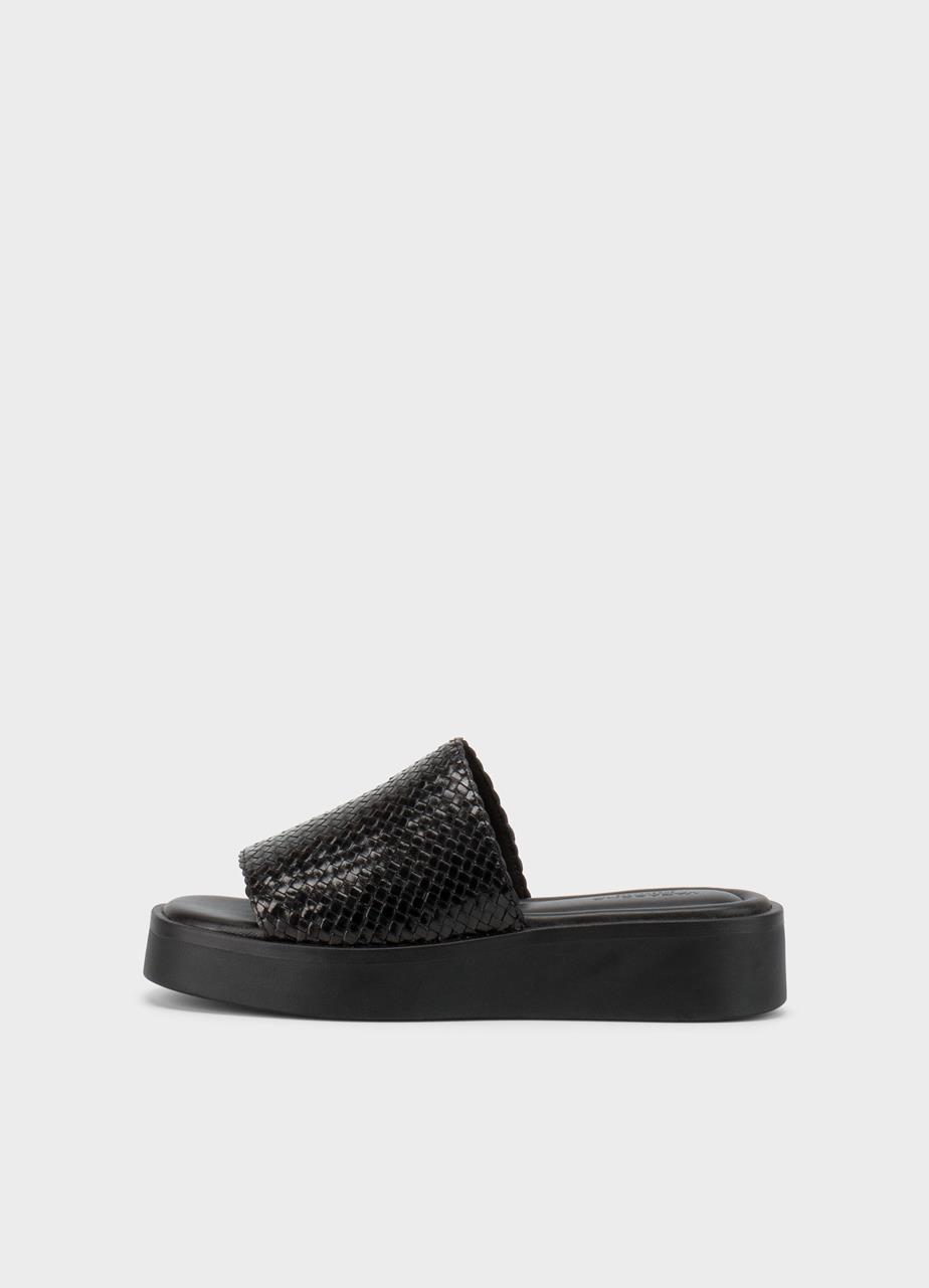 Danya sandals Black, Braided Leather