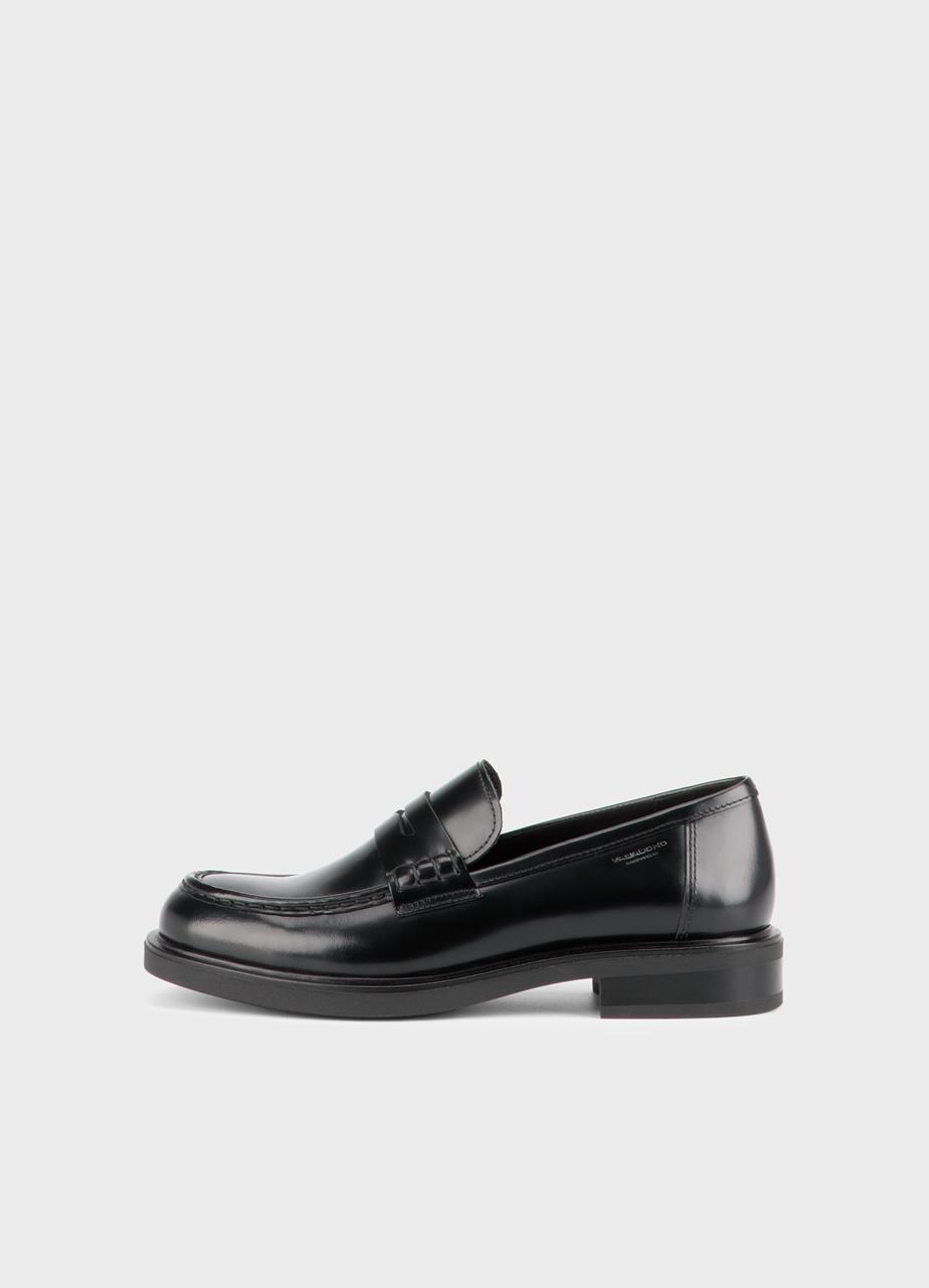 Freya loafers Čierna, Leštená Koža