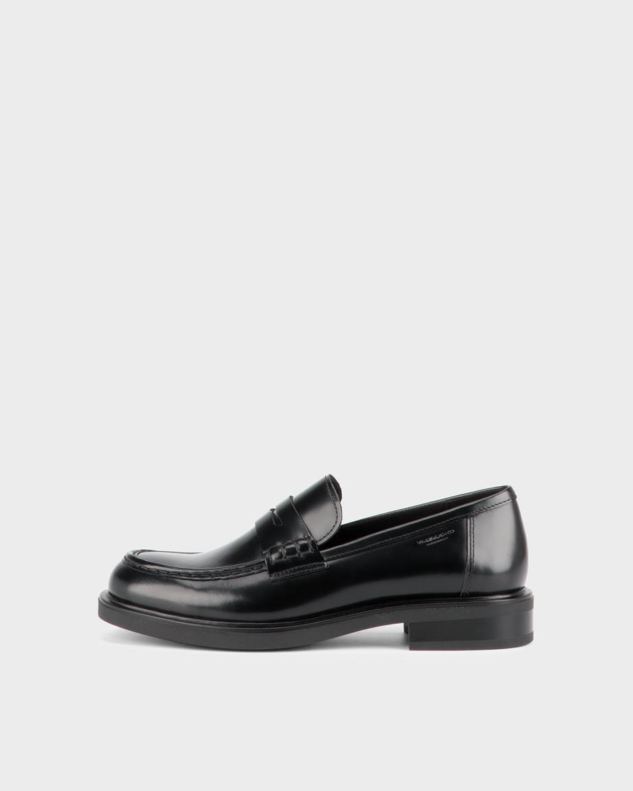 Freya loafer Schwarz, Poliertes Leder
