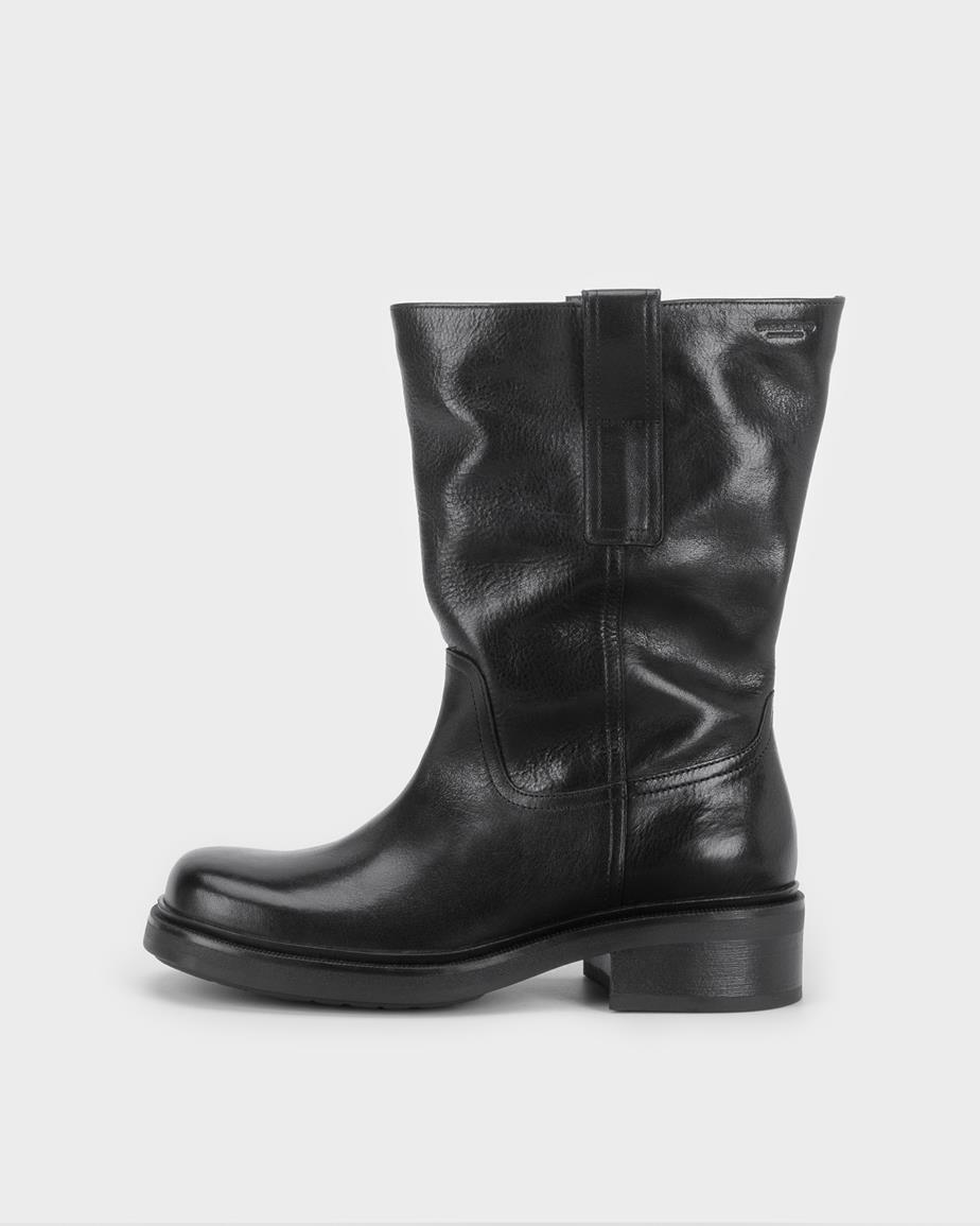 Karlie bottes Noir, Cuir