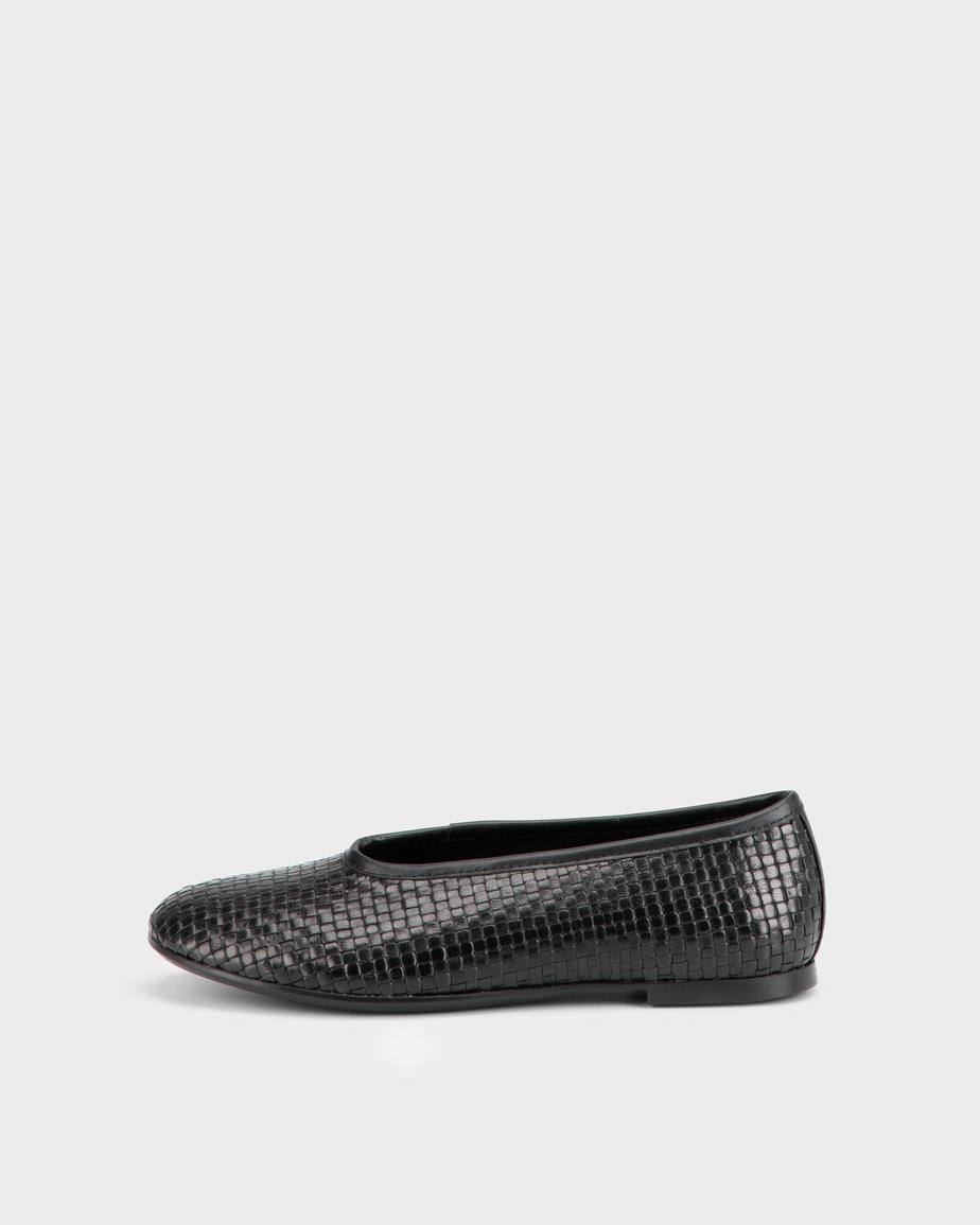 Aleya ballerinas Schwarzes, Geflochten
