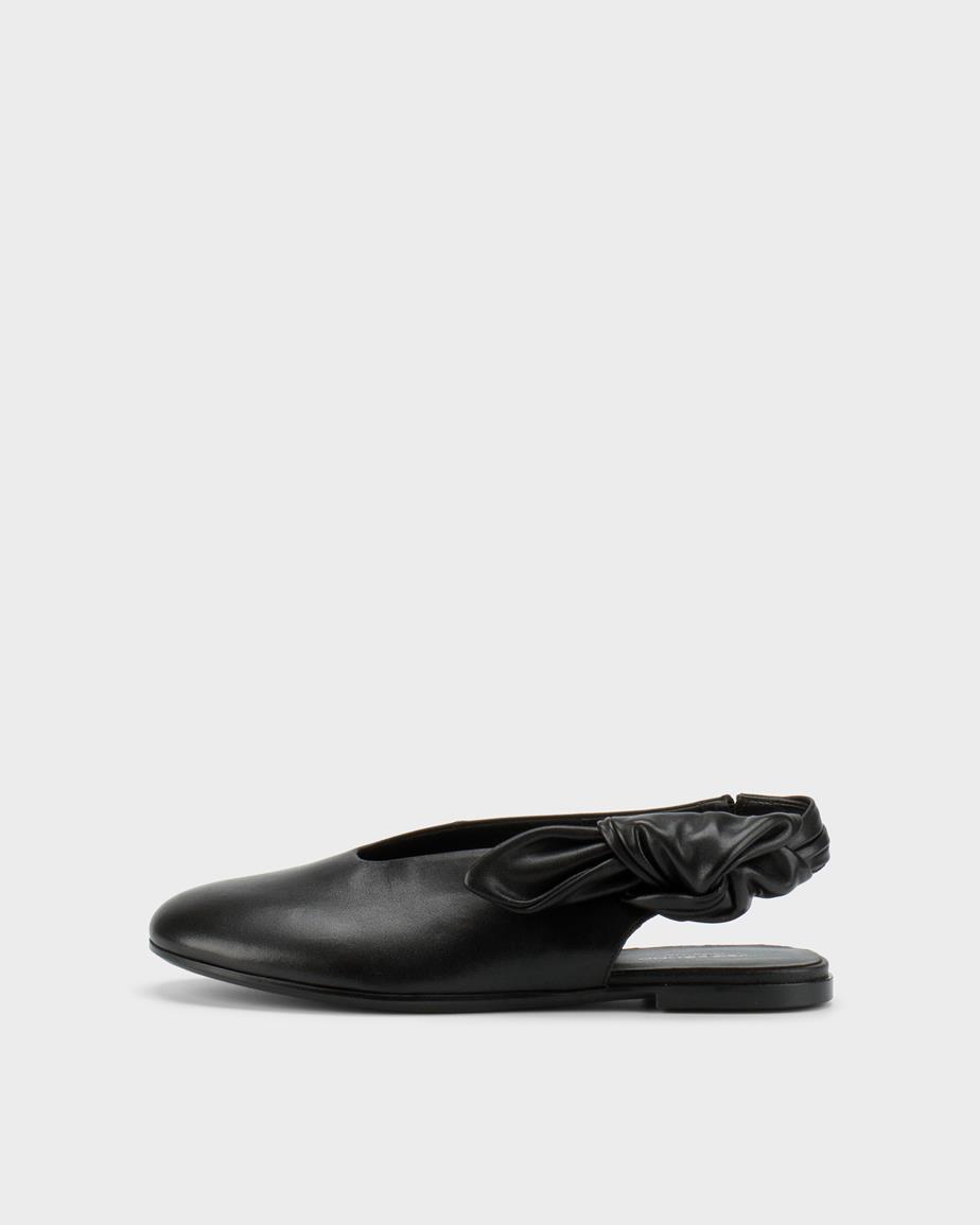 Aleya ballerina's Zwart, Leer