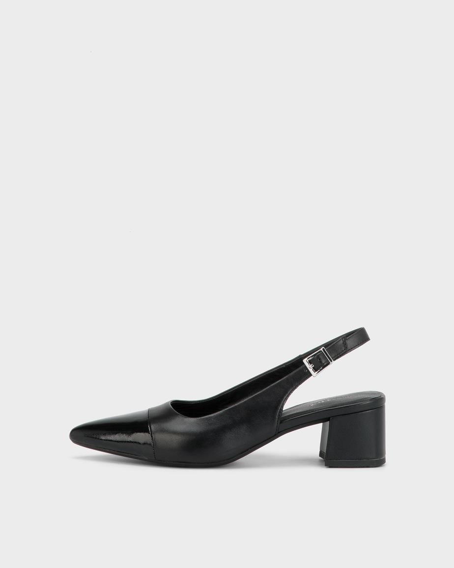 Marta pumps Black, Leather/Comb