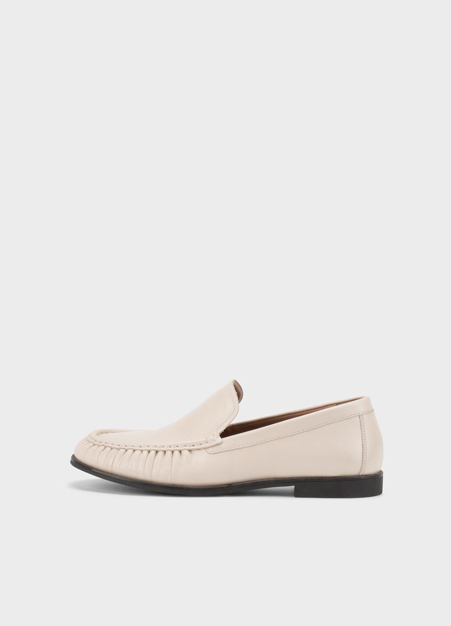 Brandi loafers Beige, Leather