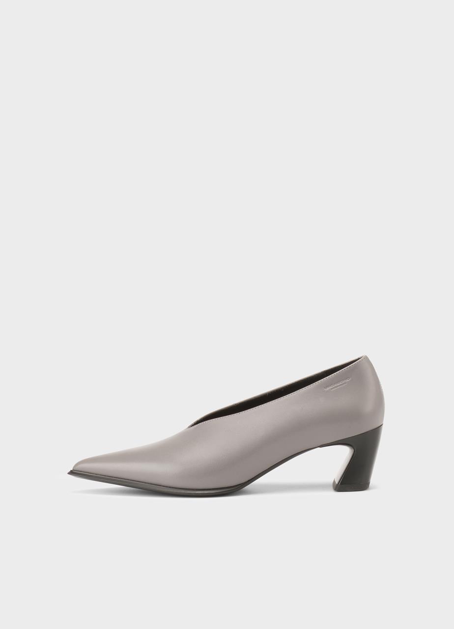Ilona pumps LICHTGRIJS LEER