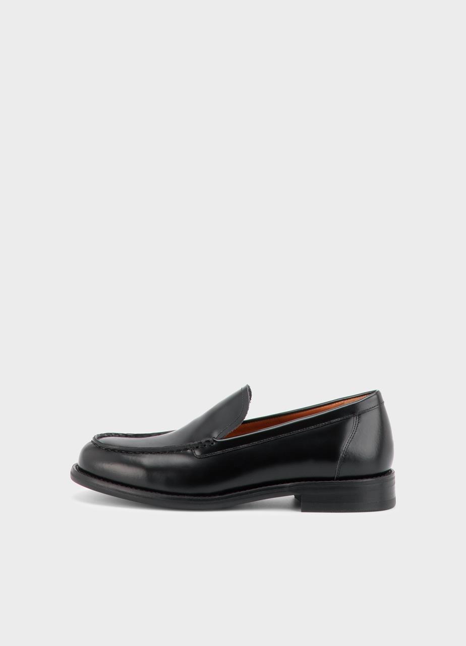 Linn giày loafers Màu Đen, Da Đánh Bóng