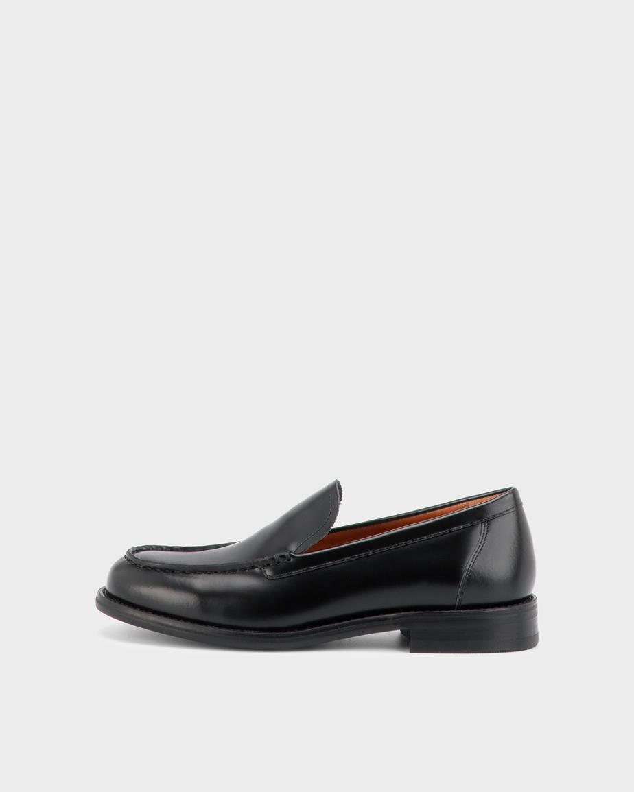Linn loafers Black, Polished Leather