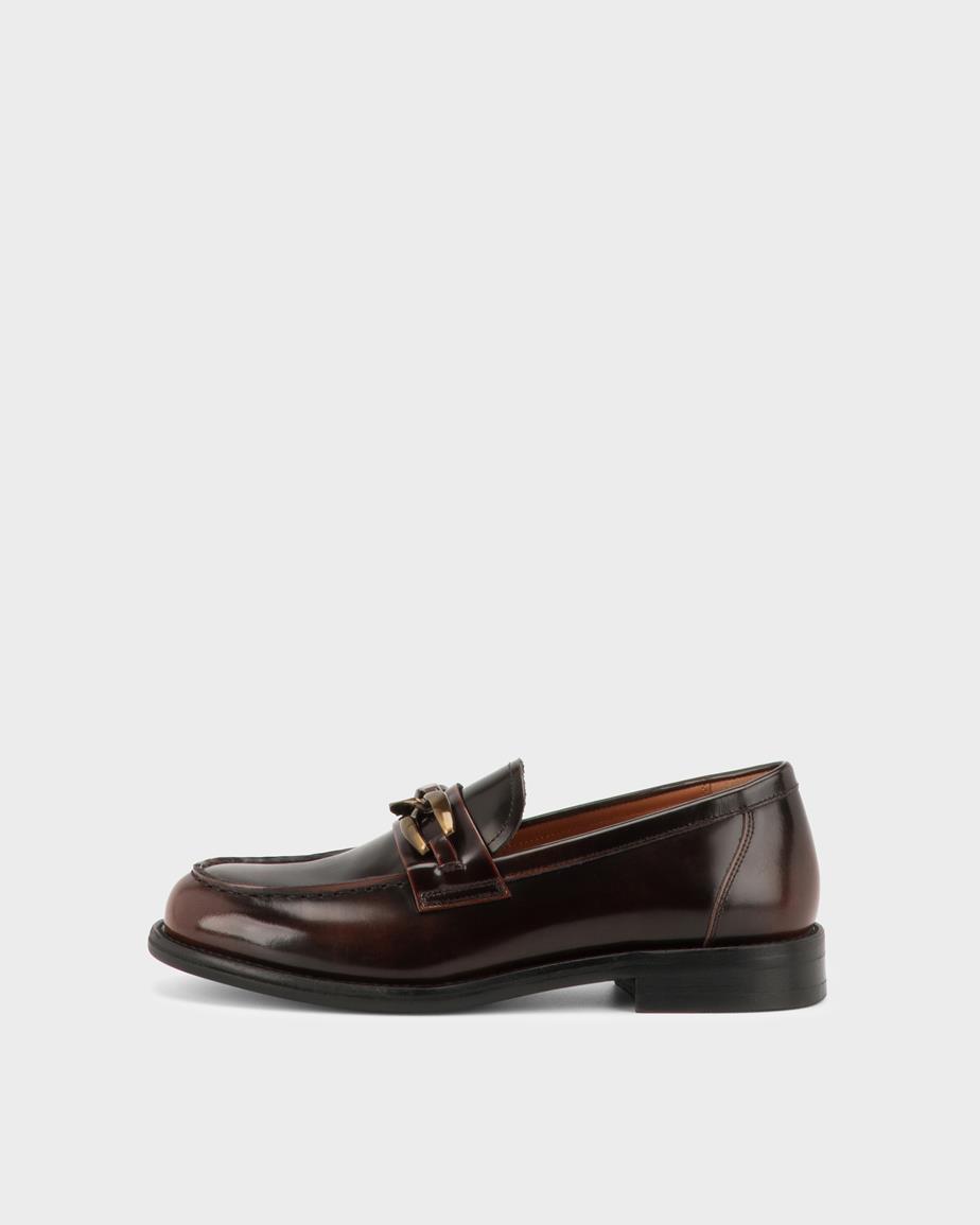 Linn loafers Brown, Polished Leather