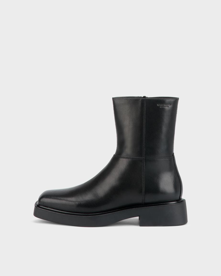 Jillian stiefel Schwarz, Leder