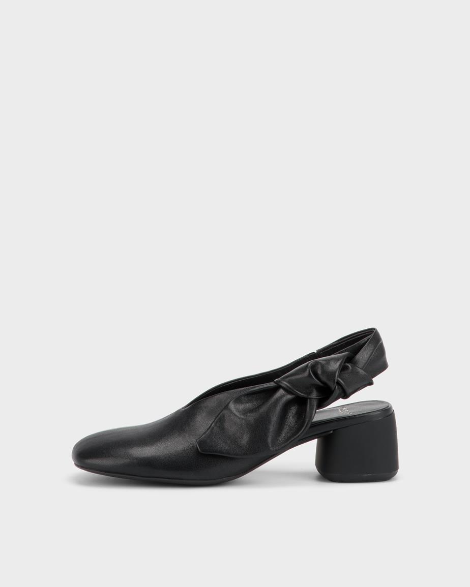 Livia pantofi cu toc Negru, Piele