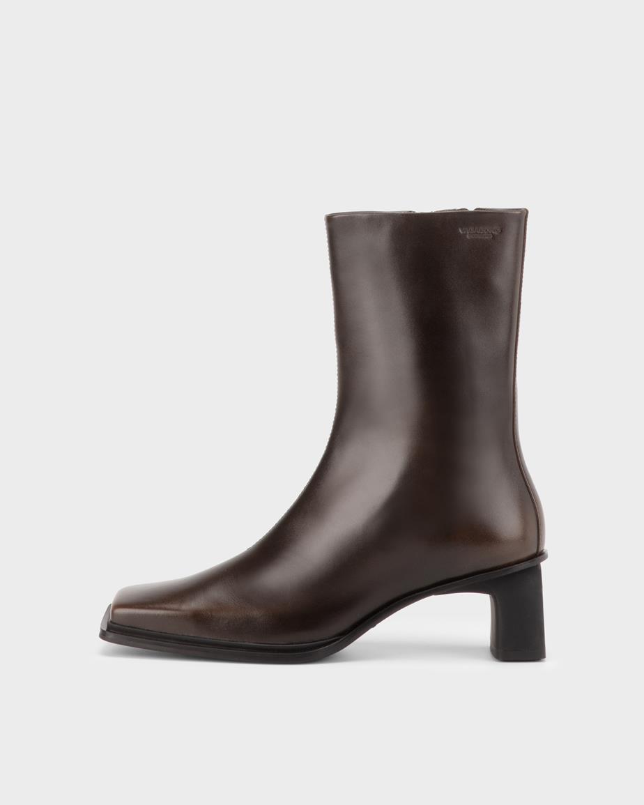 Elvina ankle boots Brown, Brush-Off Leather