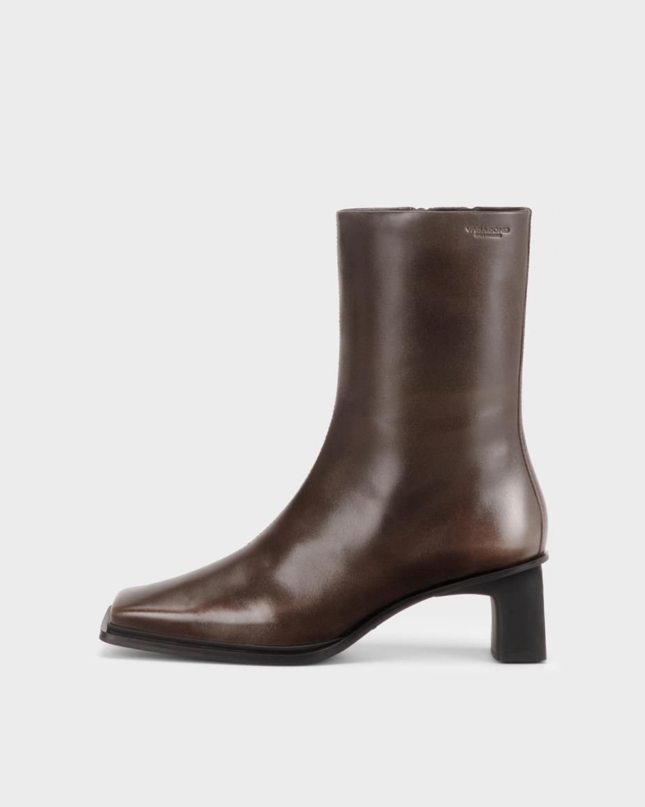 Elvina ankle boots Brown, Brush-Off Leather