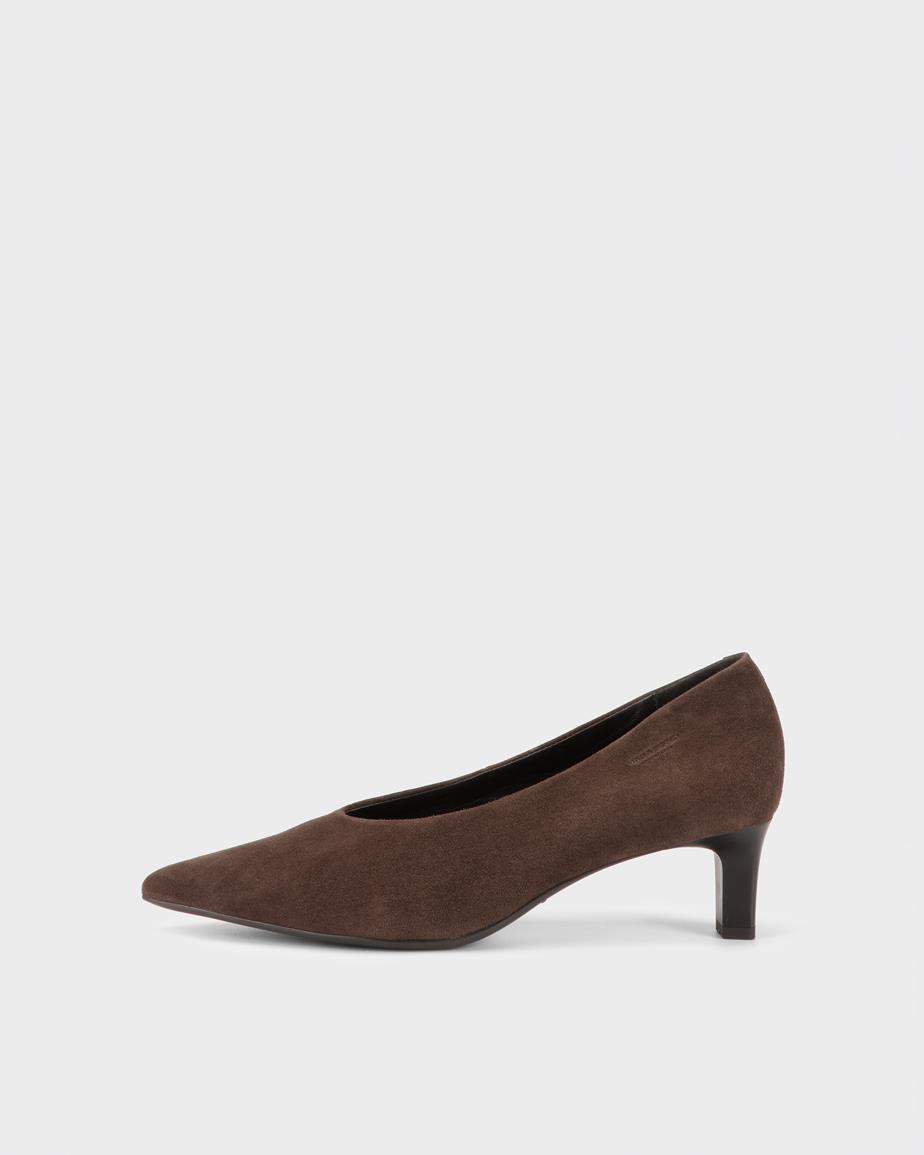 Alissa pumps Braun, Veloursleder