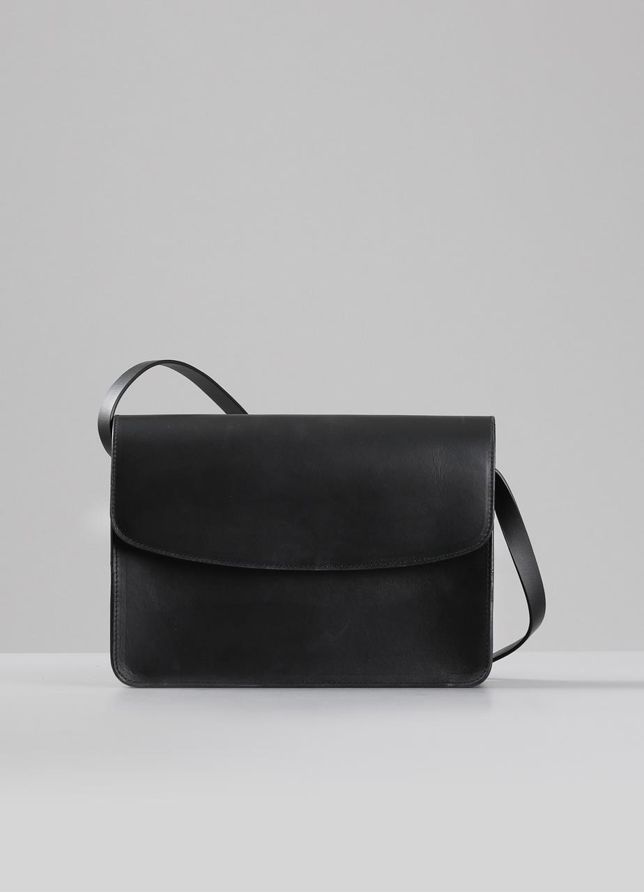 Valencia tasche Schwarzes, Leder