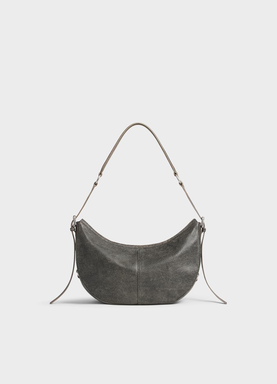 Itami bag Dark Grey texture leather