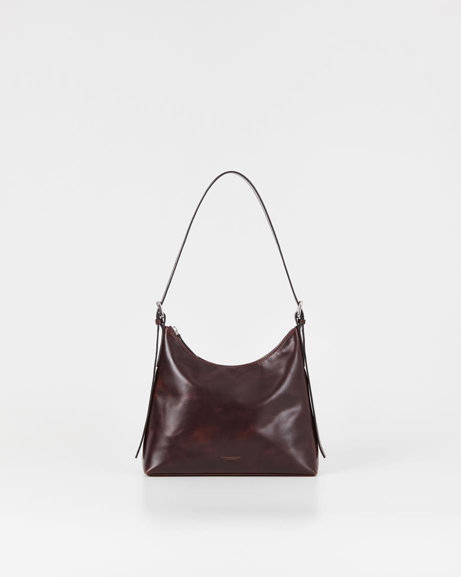 Bari borsa Marrone Scuro, Pelle