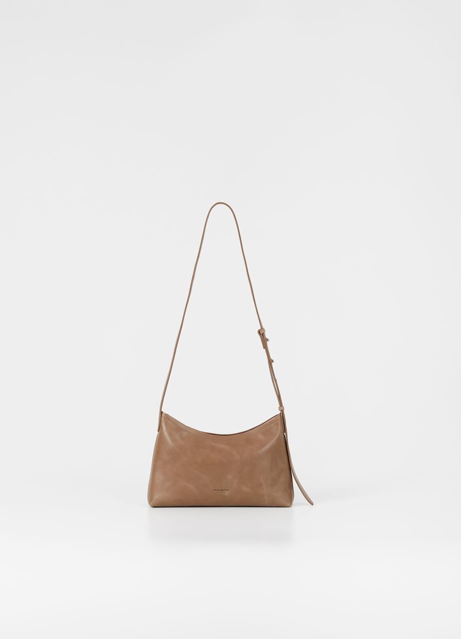 Naples bag Lıght Brown brush-off leather
