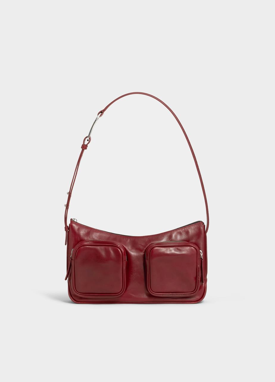 Valence borsa Rosso Scuro pelle