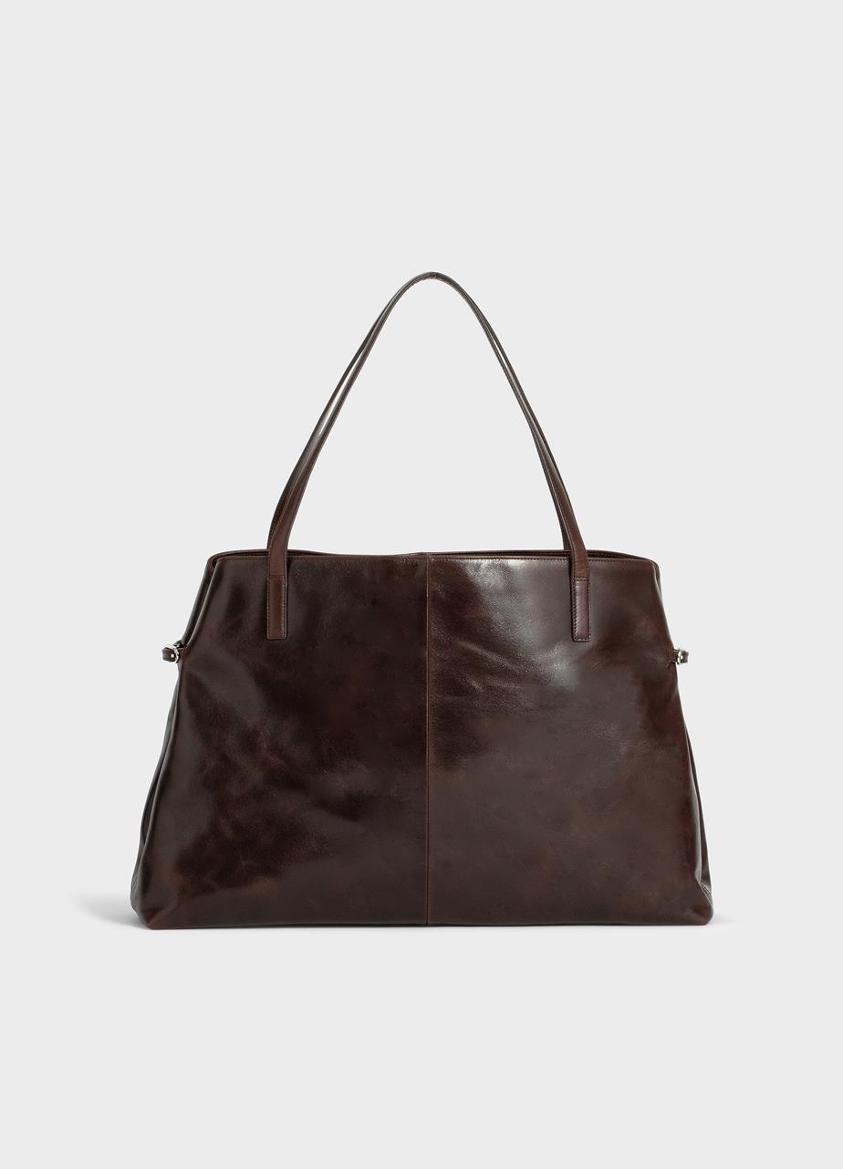 Cannes bag Dark Brown leather