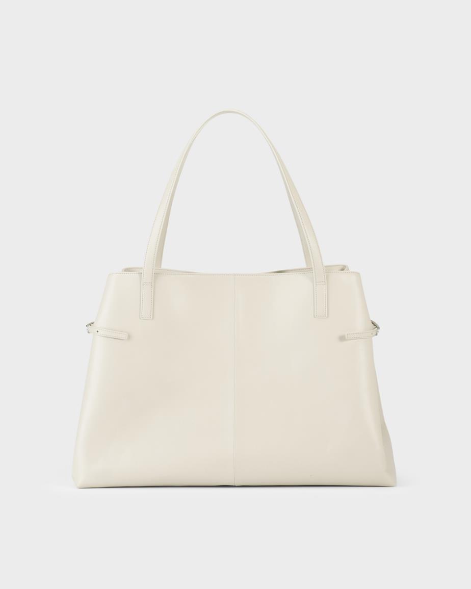 Cannes veske Beige, Skinn
