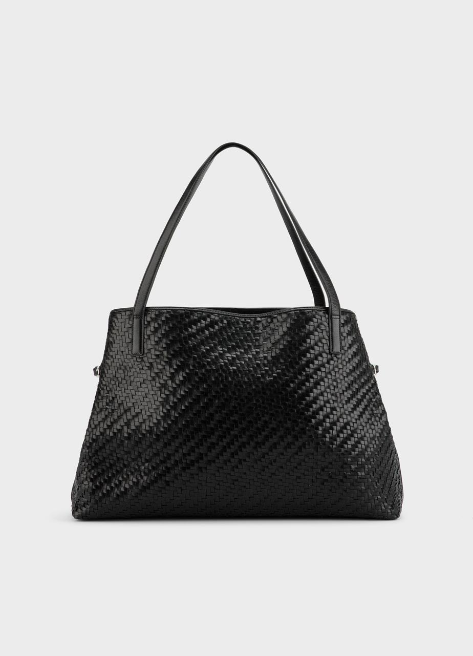 Cannes tas Zwart, Gevlochten