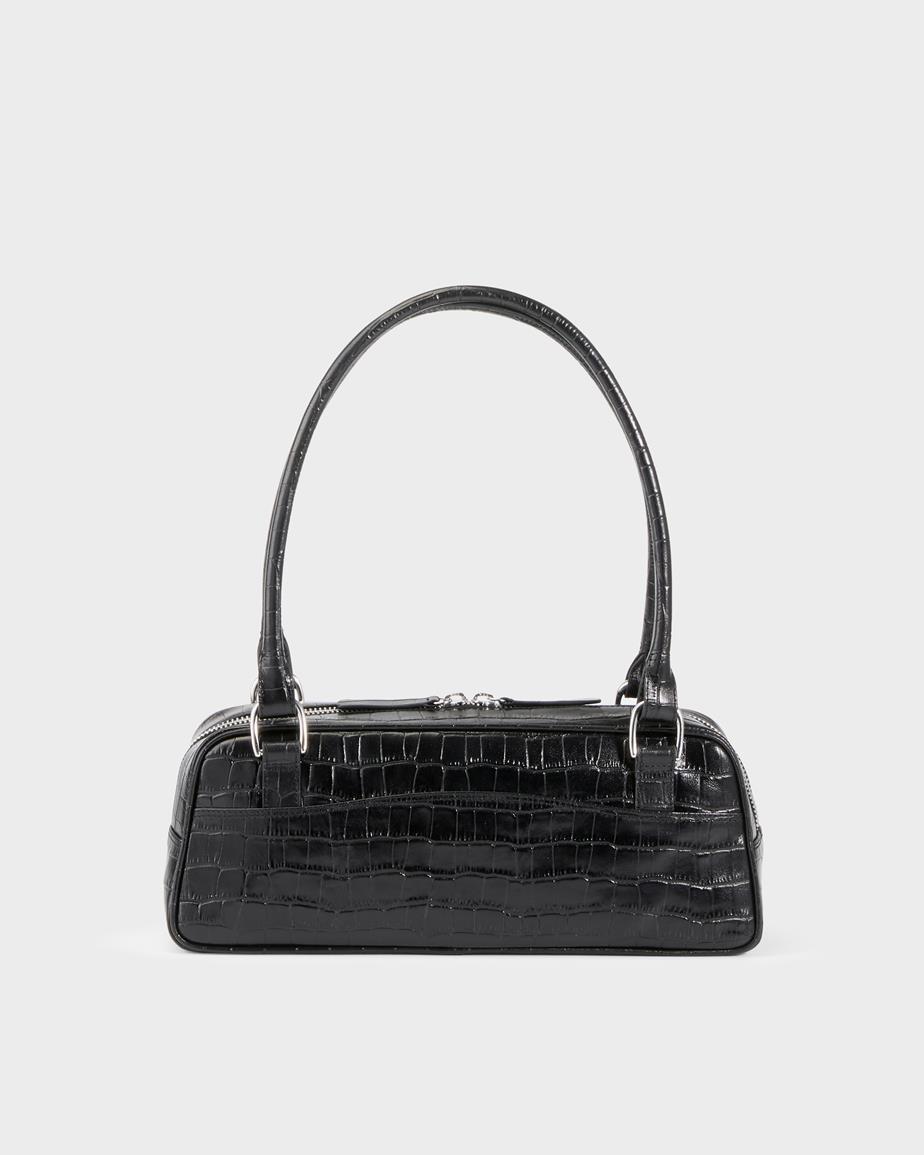 Nomi mini tas Zwart, Reliëfleer